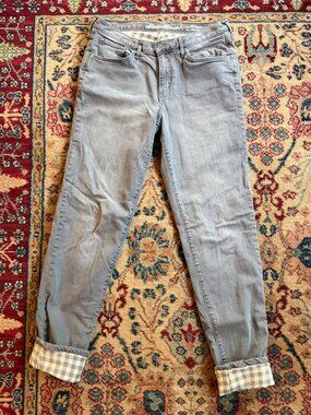 Eddie Bauer Women's Relaxed Fit Boyfriend Flannel Lined Jeans